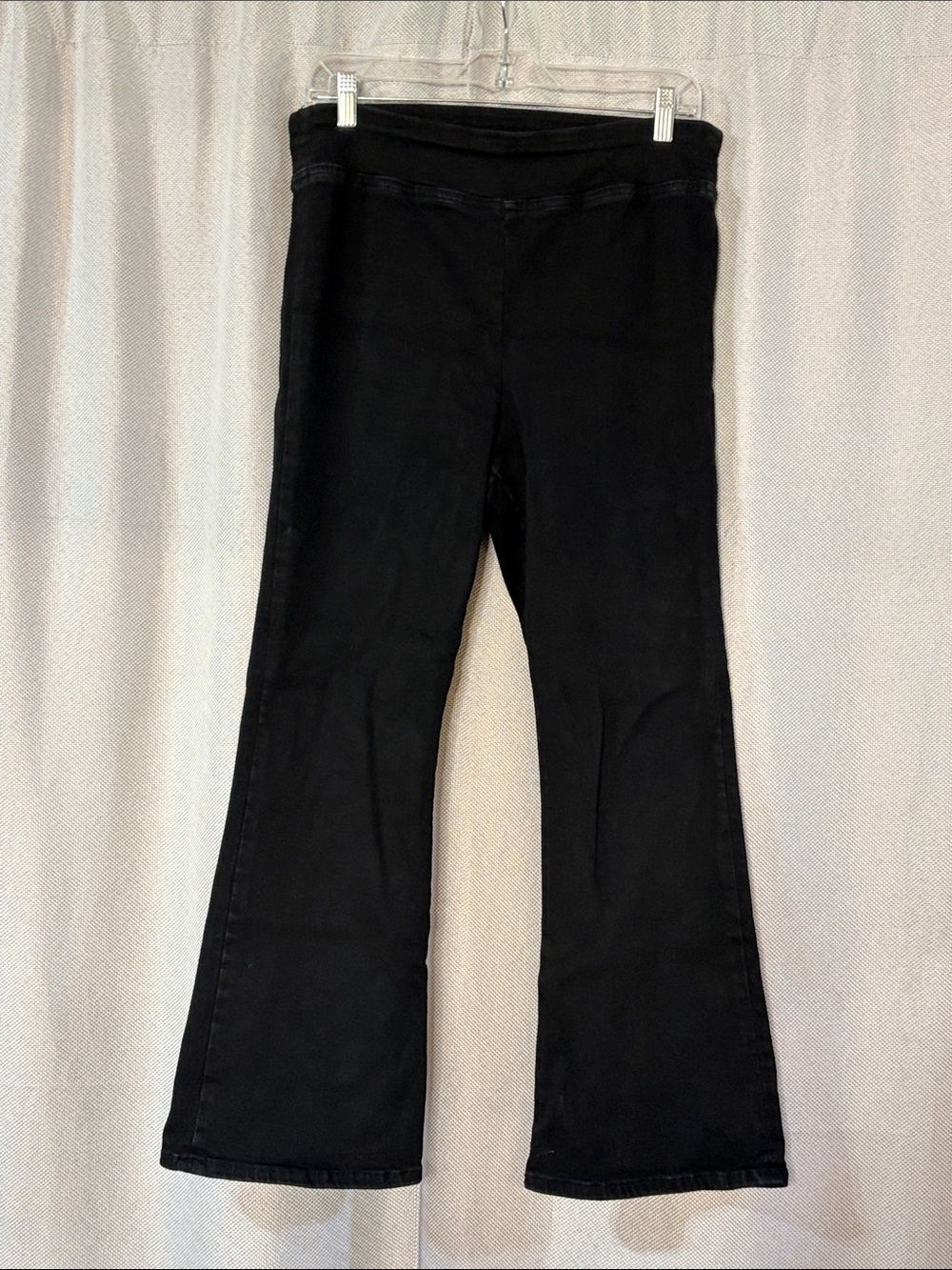 Frame Denim Black Flare Jeggings